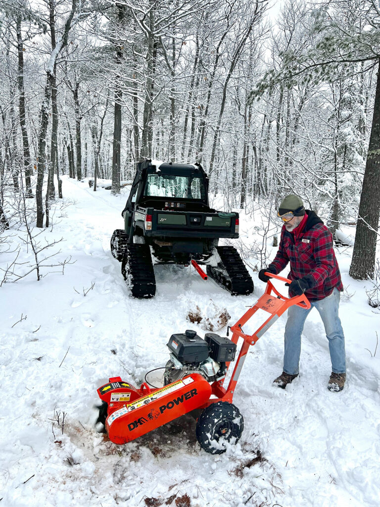 Winter 2022 23 Recap StumpGrinding IMG 4816 Keweenaw Mountain Lodge