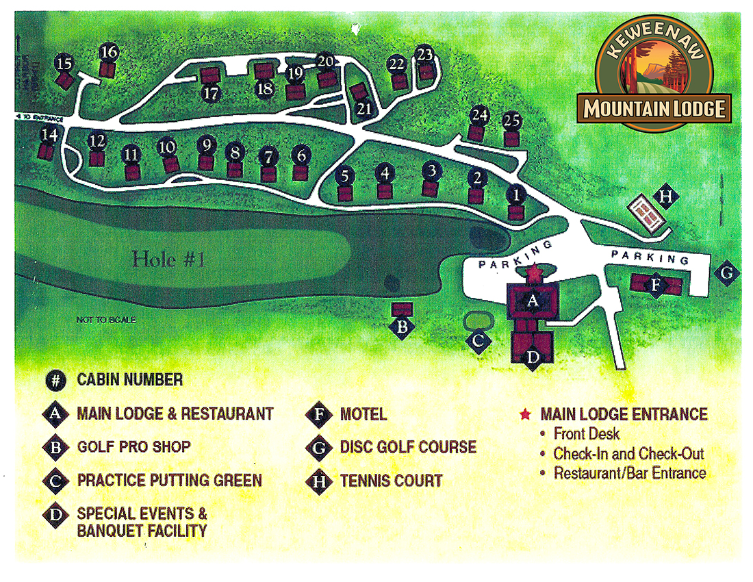 Map of Cabins